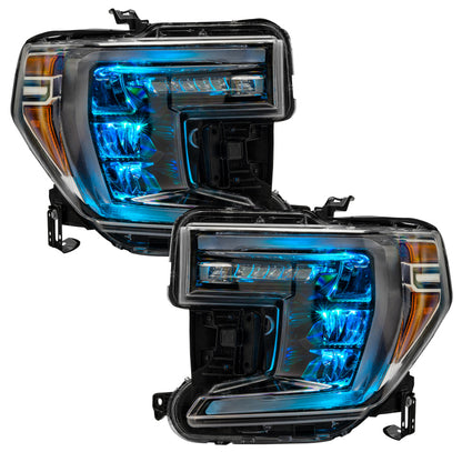 Oracle 19-21 Silverado/Sierra 1500 RGB Demon Eye Headlight Kit - w/o Controller