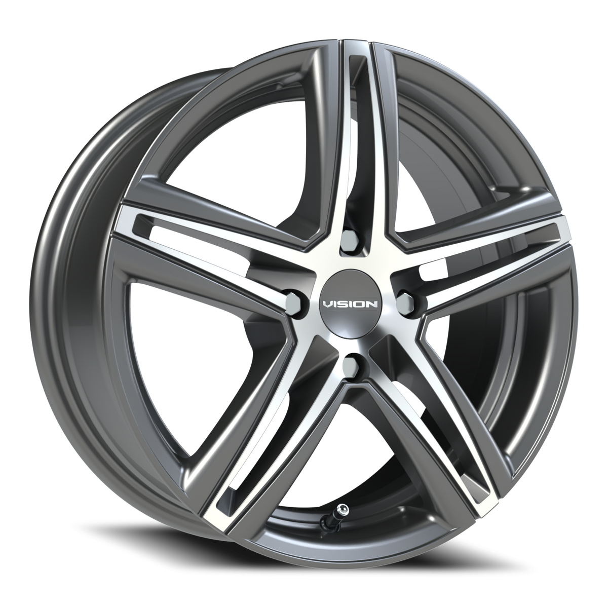 15x6.5 Vision 640 Nitrous Gunmetal Machined Face Wheel 4x100 (38mm)