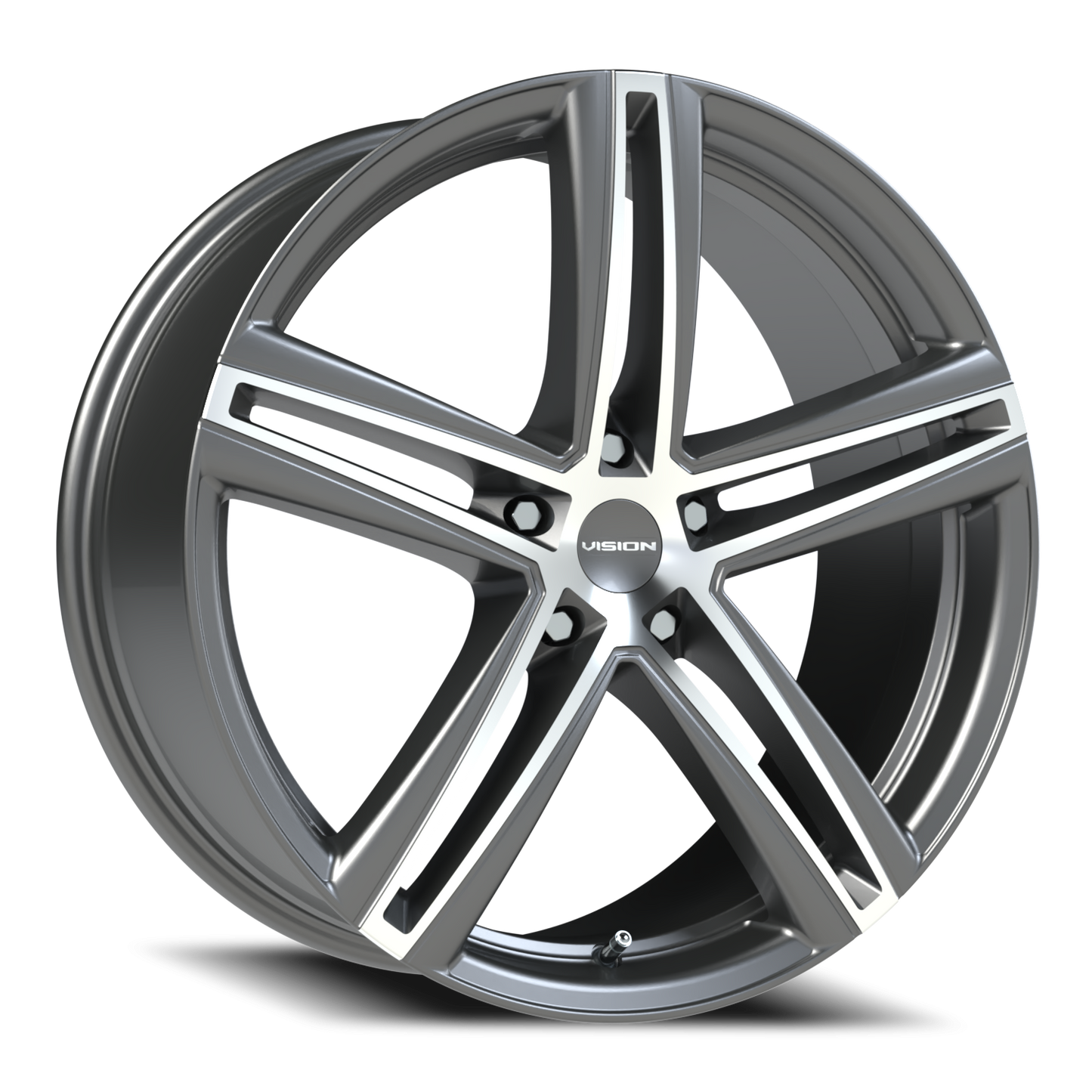20x8.5 Vision 640 Nitrous Gunmetal Machined Face Wheel 5x4.5 (40mm)