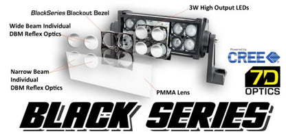 Oracle Black Series - 7D 32 180W Dual Row LED Light Bar - 6000K