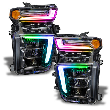 Oracle 20-21 Chevy Silverado HD 2500 RGB+W Headlight DRL Kit - ColorSHIFT w/o Controller