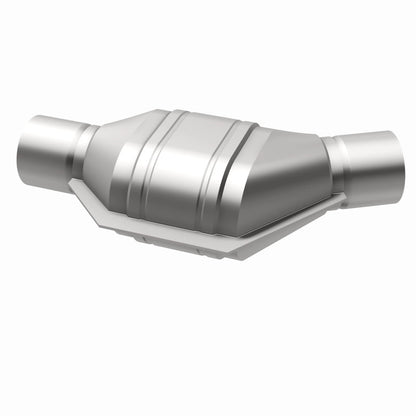 MagnaFlow Universal Catalytic Converter 2in Inlet/Outlet Angled Offset/Center Oval (California)