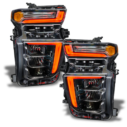 Oracle 20-21 Chevy Silverado HD 2500/3500 RGB+W Headlight DRL Upgrade Kit - ColorSHIFT