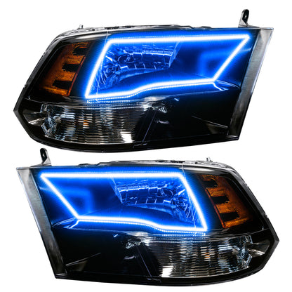 Oracle Lighting 09-18 RAM 1500 Sport Halo Headlights - Blk Housing w/BC1 Controller