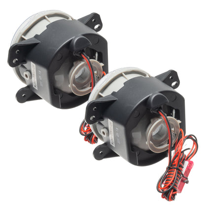 Oracle Lighting 07-09 Jeep Wrangler JK Pre-Assembled LED Halo Fog Lights -UV/Purple