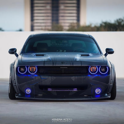 Oracle 0814 Dodge Challenger Dynamic Surface Mount Headlight/Fog Light Halo Kit COMBO