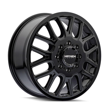 20x8.25 Mayhem Cogent Gloss Black DUALLY FRONT Wheel 8x210 (115mm)