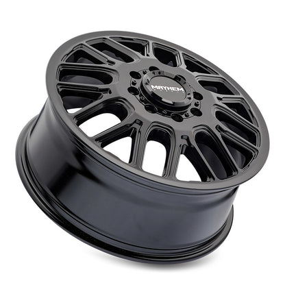 20x8.25 Mayhem Cogent Gloss Black DUALLY FRONT Wheel 8x210 (115mm)