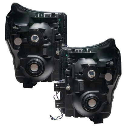 Oracle 11-16 Ford F250/350 LED HL - Black - ColorSHIFT w/ BC1 Controller