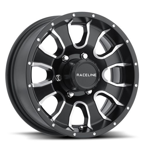 13x4.5 Raceline 860M Mamba Trailer Matte Black Wheel 5x4.5 (-0.12mm)