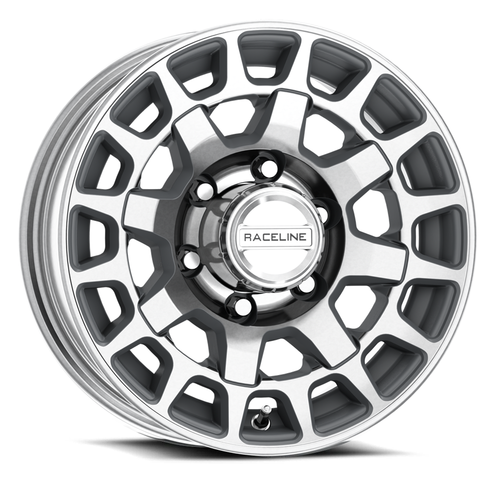 16x6 Raceline 873MC Backcountry Trailer Machined Wheel 8x6.5 (0mm)