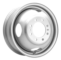 16x6 Pacer 179S Steel Dually Silver Wheel 8x6.5 (125mm)