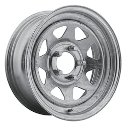 13x4.5 Pacer 28GA Galvanized Spoke Galvanized Wheel 5x4.5 (-3mm)