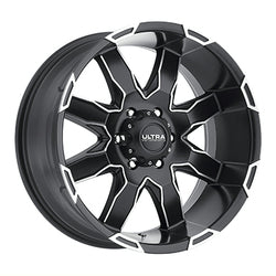 17x8 Ultra 225U Phantom Satin Black Wheel 6x4.5 (15mm)