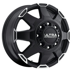 16x6 Ultra 025SB Phantom DuallySatin Black Wheel 8x6.5 (102mm)
