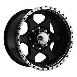 17x8 Ultra 175B Rogue Gloss Black with Diamond Cut Lip Wheel 7x150 (25mm)