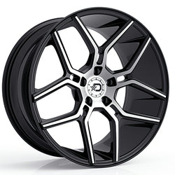 22x10.5 Dropstars 651MB Gloss Black Wheel 5x4.5 +40