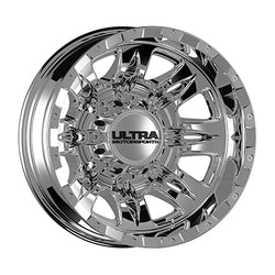 17x6.5 Ultra 049C Predator Dually Chrome DUALLY REAR Wheel 8x200 (-140mm)