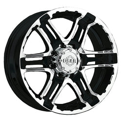 16x8 Gear Off Road 713MB Double Pump Machined W/Black Wheel 5x4.5 (0mm)