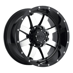 20x12 Gear Off Road 726M Big Block Black MachinedWheel 8x6.5 (-44mm)