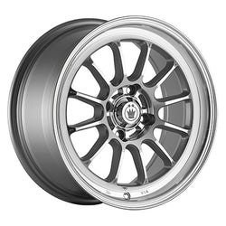 18x8 Konig 34S Tweak'd Silver W/Machined Face Wheel 5x4.5 (35mm)