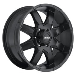 17x8 Ultra 225SB Phantom Satin Black & Satin Clear Coat Wheel 6x5.5 (10mm)