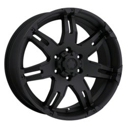 17x9 Ultra 238B Gauntlet Matte Black Wheel 5x5.5 (20mm)