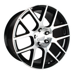 20x9 Performance Replicas 163BM Gloss Black and Machined Wheel 5x115 (20mm)