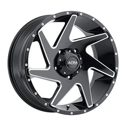 20x10 Ultra 206BM Vortex Gloss Black Milled Wheel 5x5 -25
