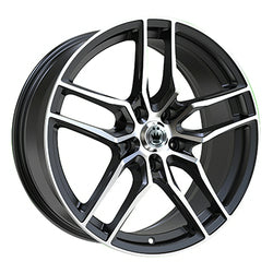 18x8 Konig 49MB Intention Gloss Black W/Machined Face Wheel 5x112 (45mm)