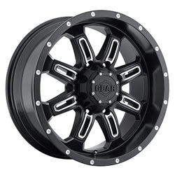18x9 Gear Off Road 725MB Dominator Black Machined Wheel 8x170 (0mm)