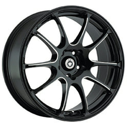 18x8 Konig 24B Illusion Black Wheel 5x4.5 (45mm)