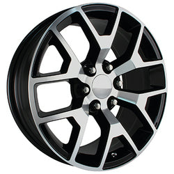 20x9 Performance Replicas 150B Gloss Black with Machined Face Wheel 6x5.5 (27mm)