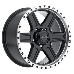 15x10 Ultra 176BK Vagabond Gloss Black Lip Wheel 5x4.5 (-44mm)