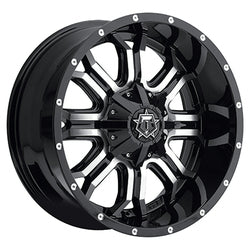 20x9 TIS 535MB Gloss Black Machined Face Wheel 5x5/5x5.5 (0mm)