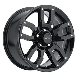 18x8 Ultra 251BK Decoy CUV Gloss Black Milled Wheel 5x4.5 (35mm)