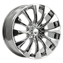 20x8.5 Pacer 776C Silhouette Chrome Plated Wheel 5x108 (40mm)