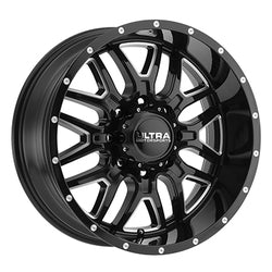 20x9 Ultra 203BM Hunter Gloss Black Milled Wheel 8x170 (-12mm)