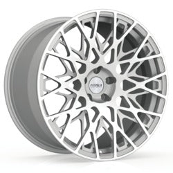 20x9 Fittipaldi FSF08MS Machined Face with Gloss Silver Wheel 5x4.5 (35mm)