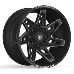 20x10 Dropstars 653BM Deep Concave Black Milled Wheel 8x6.5 (-25mm)