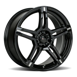 18x8 Focal 451BM F-51 Gloss Black Milled Wheel 5x100 (40mm)