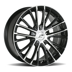 16x7 Platinum 437U Genesis Gloss Black Wheel 5x100 (40mm)