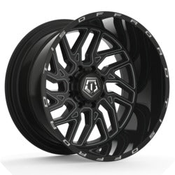 22x12 TIS 544BM Gloss Black Milled Wheel 8x170 (-44mm)