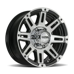 15x6 Ultra 226U Machine Trailer Gloss Black Wheel 5x4.5 (0mm)