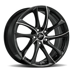 18x8 Platinum 438U Gyro Gloss Black Wheel 5x4.5 (40mm)