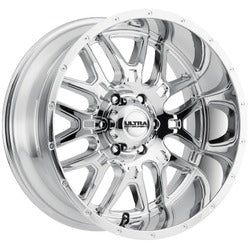 20x10 Ultra 203C Hunter Chrome Plated Wheel 6x5.5 (-25mm)