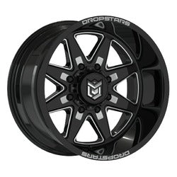 22x14 Dropstars 655BM Gloss Black Wheel 8x6.5 (-76mm)