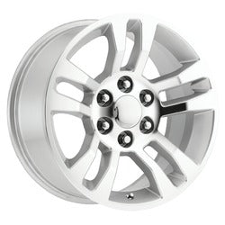 18x8.5 Performance Replicas 175SM Silver / Machined Face Wheel 6x5.5 (24mm)