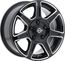 17x8 Gear Off Road 750BM Sprinter Gloss Black Milled Wheel 6x130 (60mm)