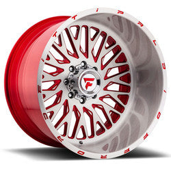 22x12 Fittipaldi Offroad FTF07 Alpha Brushed Red Wheel 5x5 (-51mm)